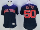 Boston Red Sox #50 Mookie Betts Blue Flex Base Jerseys