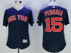 Boston Red Sox #15 Dustin Pedroia Blue Flex Base Jerseys