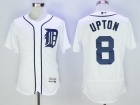 Detroit Tigers #8 Justin Upton White Flex Base Jerseys