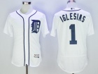 Detroit Tigers #1 Jose Iglesias White Flex Base Jerseys