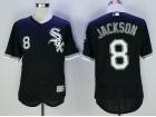 Chicago White Sox #8 Bo Jackson Black Flexbase Jerseys