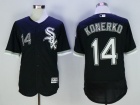 Chicago White Sox #14 Paul Konerko Black Flexbase Jerseys