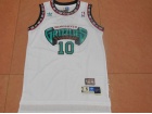 Vancouver #10 Mike Bibby White Throwback Stitched Basketball Jerseys