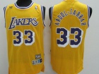 Los Angeles Lakers #33 Kareem Abdul Yellow Stitched Basketball Jersey