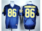 Michigan Wolverines #86 Mario Manningham Blue NCAA Jerseys