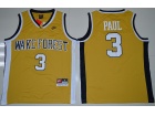 Wake Forest Demon Deacons #3 Chris Paul Gold NCAA Basketball Jerseys