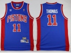 Detroit Pistons #11 Isiah Thomas Blue Hardwood Classics Jerseys