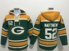 Green Bay Packers #52 Clay Matthews Green Nike NFL Pullover Hoodie Sweatshirts