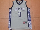 Georgetown Hoyas #3 Allen Iverson Grey College Basketball Jerseys