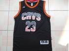 Cleveland Cavaliers #23 LeBron James Black USA Flag Fashion Stitched Basketball Jersey