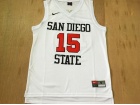 San Diego State #15 Kawhi Leonard White Stitched College Basketball Jersey