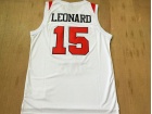 San Diego State #15 Kawhi Leonard White Stitched College Basketball Jersey