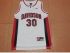 Davidson Wildcats #30 Steph Curry White Stitched College Basketball Jersey