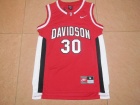 Davidson Wildcats #30 Steph Curry Red Stitched College Basketball Jersey