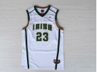 St. Vincent-St. Mary High School Irish #23 Lebron James White Stitched College Basketball Jersey