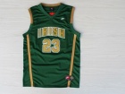 St. Vincent-St. Mary High School Irish #23 Lebron James Green Stitched College Basketball Jersey