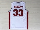 Lower Merion #33 Kobe Bryant White Stitched College Basketball Jersey