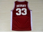 Lower Merion #33 Kobe Bryant Red Stitched College Basketball Jersey