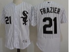 Chicago White Sox #21 Todd Frazier White Strips Flex Base Jerseys