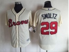 Atlanta Braves #29 John Smoltz Cream New Cool Base Jerseys