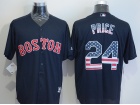 Boston Red Sox #24 David Price Blue USA Flag Cool Base Jerseys