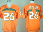 Miami Hurricanes #26 Sean Taylor Orange College Football Jerseys