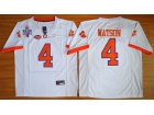 Clemson Tigers #4 DeShaun Watson White Diamond Limited College Football Jerseys