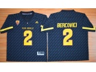 Arizona State Sun Devils #2 Mike Bercovici Black College Football Jersey