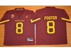 Arizona State Sun Devils #8 D.J. Foster Red College Football Jersey