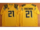 Oregon Ducks #21 Royce Freeman Yellow Limited College Football Jersey