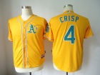 Oakland Athletics #4 Coco Crisp Yellow Player Jerseys