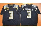 Oregon Ducks #3 Vernon Adams Jr. Black Limited College Football Jersey