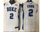 Duke Blue Devils #2 Quinn Cook White 