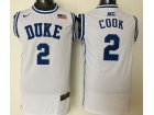 Duke Blue Devils #2 Quinn Cook White College Basketball Jerseys