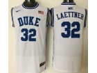 Duke Blue Devils #32 Christian Laettner White College Basketball Jerseys