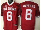 Oklahoma Sooners #6 Baker Mayfield Red College Football Jerseys