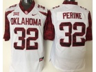 Oklahoma Sooners #32 Samaje Perine White College Football Jerseys