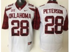 Oklahoma Sooners #28 Adrian Peterson White College Football Jerseys