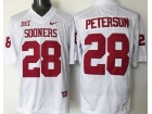 2016 Oklahoma Sooners #28 Adrian Peterson White College Football Jerseys