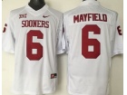 2016 Oklahoma Sooners #6 Baker Mayfield White College Football Jerseys