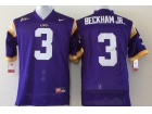 Youth LSU Tigers #3 Odell Beckham Jr Purple College Football Jerseys