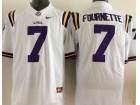 Youth LSU Tigers #7 Leonard Fournette White Limited College Football Jerseys