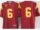 USC Trojans #6 Red Limited College Football Jerseys