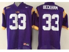 LSU Tigers #33 Odell Beckham Purple College Football Jerseys