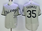 Chicago White Sox #35 Frank Thomas Gray Flex Base Jerseys