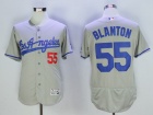 Los Angeles Dodgers #55 Joe Blanton Los Angeles Gray Flex Base Jerseys