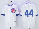 Chicago Cubs #44 Anthony Rizzo White Strips 1988 Turn Back Style Player Jerseys