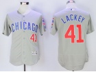 Chicago Cubs #41 John Lackey Gray Flex Base Jerseys (Chicago)