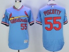 St. Louis Cardinals #55 Stephen Piscotty Blue Pullover Flex Base Jerseys