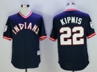 Cleveland Indians #22 Jason Kipnis Blue Turn Back Pullover Jerseys